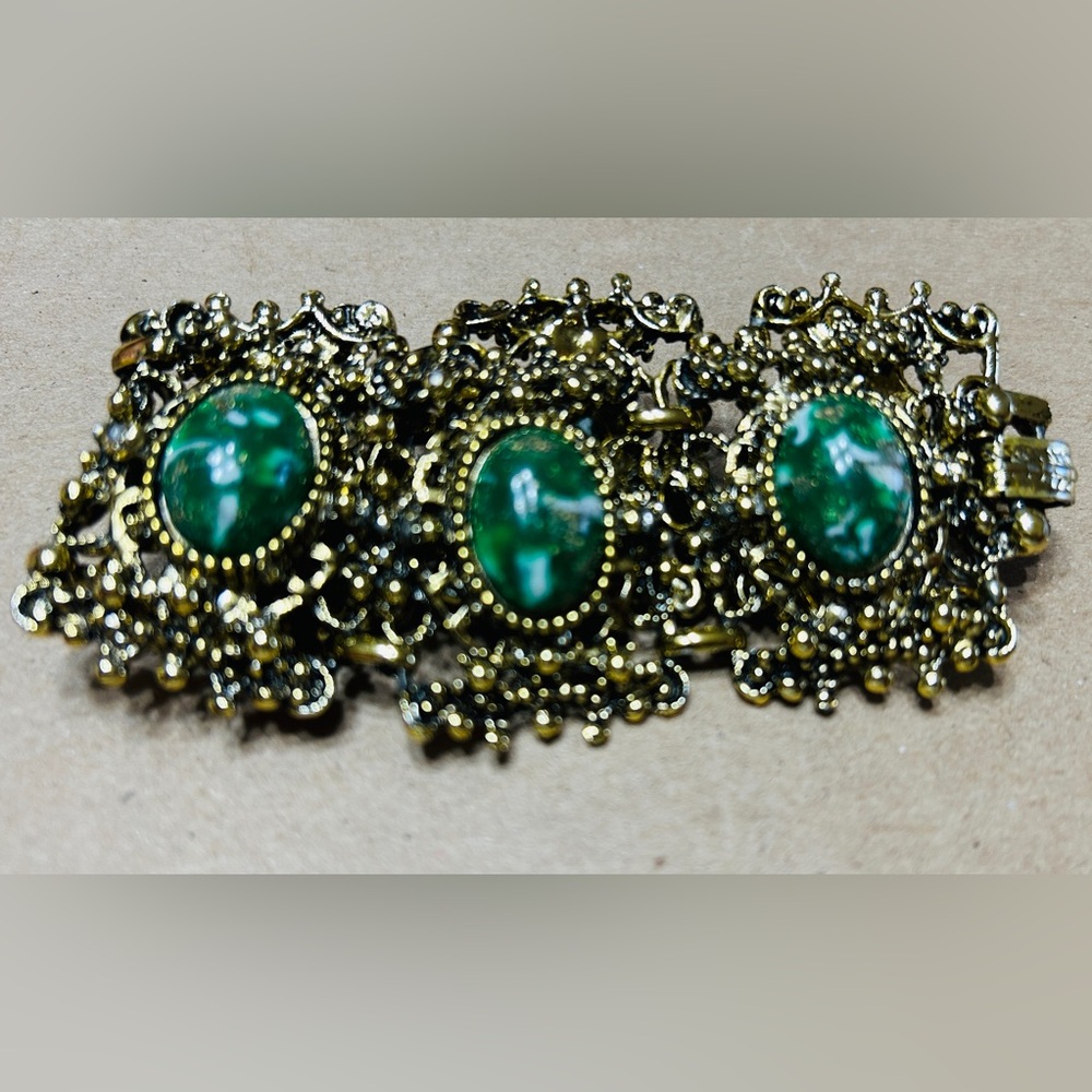 Bracelet, vintage Selro Selini style panel link bracelet. A real stunner!
